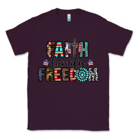 Plum faith family freedom Classic Tee - CowhideDigitalArt