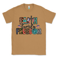 Toasted Coconut faith family freedom Classic Tee - CowhideDigitalArt