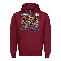Burgundy rn registered nurse Zipper Hoodie - JahusDesignShop