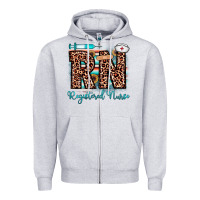 Heather Grey rn registered nurse Zipper Hoodie - JahusDesignShop