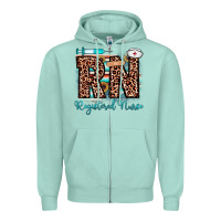 Seafoam rn registered nurse Zipper Hoodie - JahusDesignShop