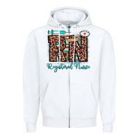 White rn registered nurse Zipper Hoodie - JahusDesignShop