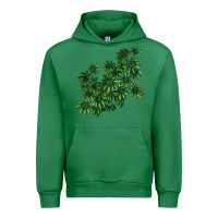 Emerald Botanical Schefflera Illustrations Urban Hoodie - LillyAllenDesigns