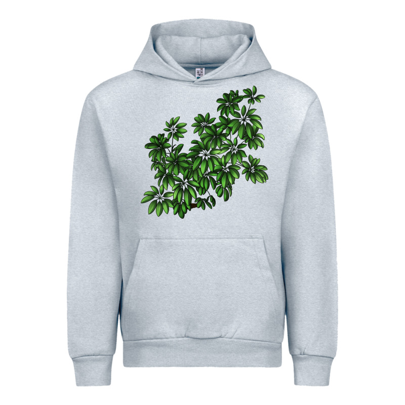 Botanical Schefflera Illustrations Urban Hoodie by LillyAllenDesigns | Teevron