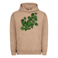 Pigment Burro Botanical Schefflera Illustrations Urban Hoodie - LillyAllenDesigns