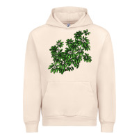 Sandshell Botanical Schefflera Illustrations Urban Hoodie - LillyAllenDesigns