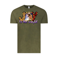 Vintage Olive joy to the world Vintage Tee - Zillion Design Studio