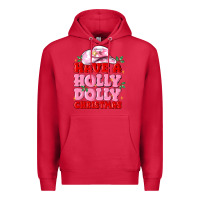Cardinal have a holly dolly christmas Premium Hoodie - MaliasSmallBusiness
