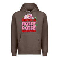 Coffee have a holly dolly christmas Premium Hoodie - MaliasSmallBusiness