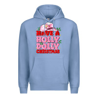 Colony Blue have a holly dolly christmas Premium Hoodie - MaliasSmallBusiness