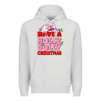 Dove Grey have a holly dolly christmas Premium Hoodie - MaliasSmallBusiness