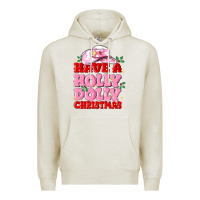 Oatmeal Heather have a holly dolly christmas Premium Hoodie - MaliasSmallBusiness
