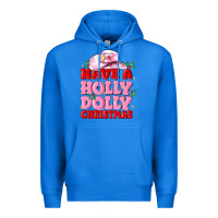 True Royal have a holly dolly christmas Premium Hoodie - MaliasSmallBusiness