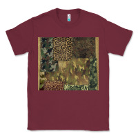 Burgundy camouflage leopard patches Classic Tee - BarkalooDesign