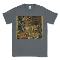 Charcoal Heather camouflage leopard patches Classic Tee - BarkalooDesign