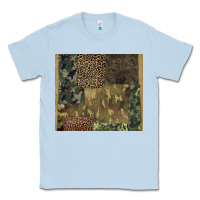 Dusty Blue camouflage leopard patches Classic Tee - BarkalooDesign