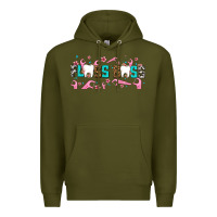 Army Green floss boss Premium Hoodie - AdoDesignShop