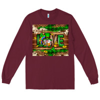 Burgundy St. patrick's day love gnome tumbler Long Sleeve Tee - Neo Western