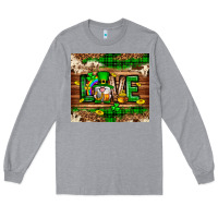 Heather Grey St. patrick's day love gnome tumbler Long Sleeve Tee - Neo Western