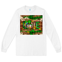 White St. patrick's day love gnome tumbler Long Sleeve Tee - Neo Western