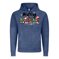 Vintage Denim merry nurse Vintage Hoodie - MaliasSmallBusiness