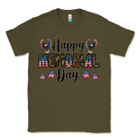 Army Green happy memorial day Classic Tee - CowhideDigitalArt
