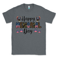 Charcoal Heather happy memorial day Classic Tee - CowhideDigitalArt