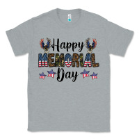 Heather Grey happy memorial day Classic Tee - CowhideDigitalArt