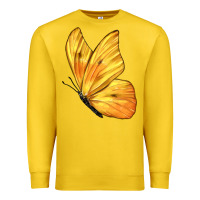 Lemon Flying Cloudless Sulphur Butterfly Premium Sweatshirt - LillyAllenDesigns