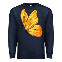 Navy Flying Cloudless Sulphur Butterfly Premium Sweatshirt - LillyAllenDesigns