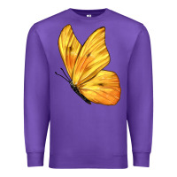 Purple Flying Cloudless Sulphur Butterfly Premium Sweatshirt - LillyAllenDesigns