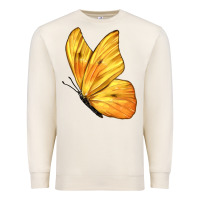 Sandshell Flying Cloudless Sulphur Butterfly Premium Sweatshirt - LillyAllenDesigns