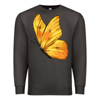 Smoke Flying Cloudless Sulphur Butterfly Premium Sweatshirt - LillyAllenDesigns