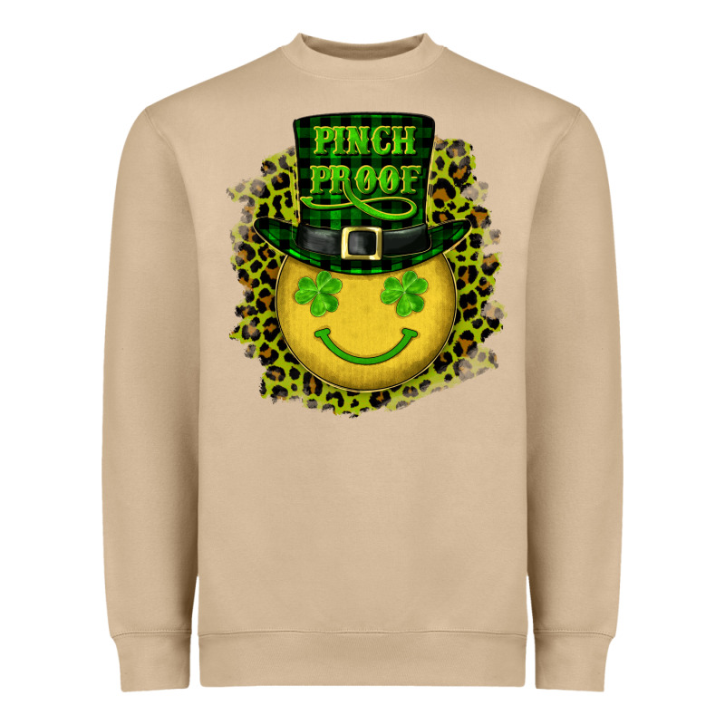 St. Patricks Day Pinch Proof Lucky Face Heavyweight Sweatshirt by RanaPortraitStore | Teevron