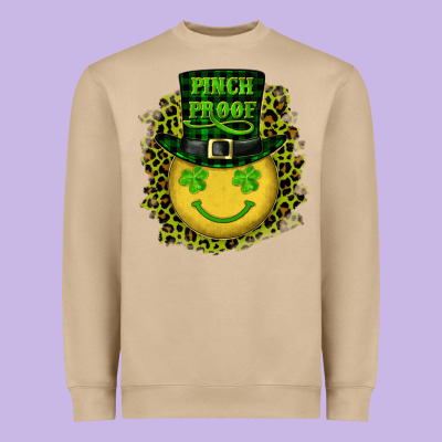 Heavyweight Sweatshirt st. patricks day pinch proof lucky face