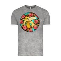 Cloud Rock banana and strawberries with tiger pattern Vintage Tee - BarkalooDesign