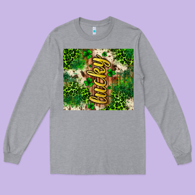 St. Patrick's Day Lucky Tumbler Long Sleeve Tee Designed By Neo Western