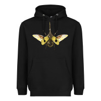 Black Hercules Beetle With Wings Heavyweight Hoodie - LillyAllenDesigns