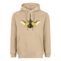 Mushroom Hercules Beetle With Wings Heavyweight Hoodie - LillyAllenDesigns