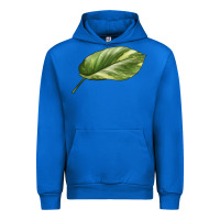 Cobalt Golden Pothos Leaf Urban Hoodie - LillyAllenDesigns
