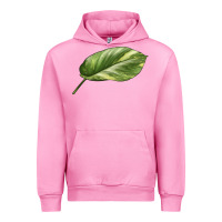 Fuchsia Pink Golden Pothos Leaf Urban Hoodie - LillyAllenDesigns