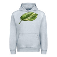 Heather Grey Golden Pothos Leaf Urban Hoodie - LillyAllenDesigns