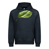Navy Golden Pothos Leaf Urban Hoodie - LillyAllenDesigns