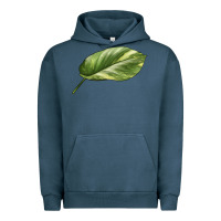 Pigment Midnight Navy Golden Pothos Leaf Urban Hoodie - LillyAllenDesigns