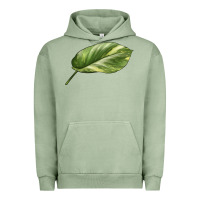 Pigment Oil Green Golden Pothos Leaf Urban Hoodie - LillyAllenDesigns