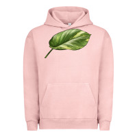 Pigment Salmon Golden Pothos Leaf Urban Hoodie - LillyAllenDesigns