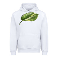 White Golden Pothos Leaf Urban Hoodie - LillyAllenDesigns