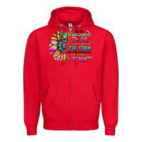 Red they whispered to her you can't withstand the stor Zipper Hoodie - Artiststas
