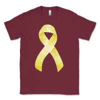 Burgundy sarcoma or bone cancer ribbon Classic Tee - FaDigitalArtStudio