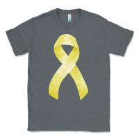 Charcoal Heather sarcoma or bone cancer ribbon Classic Tee - FaDigitalArtStudio